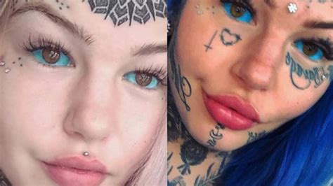 amber luke blind|Woman cried blue tears, went blind after tattooing her eyeballs